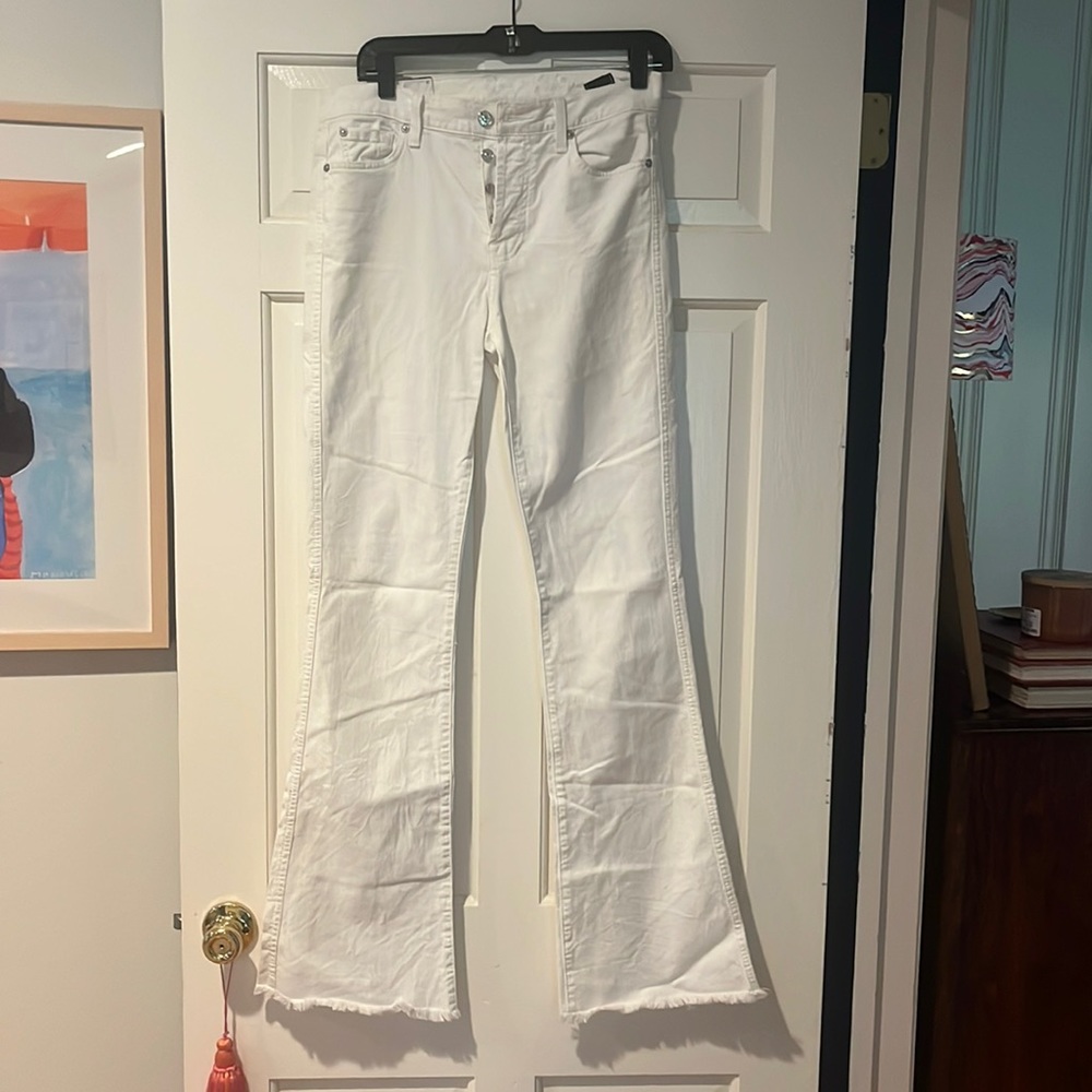 Seven for all mankind white jeans